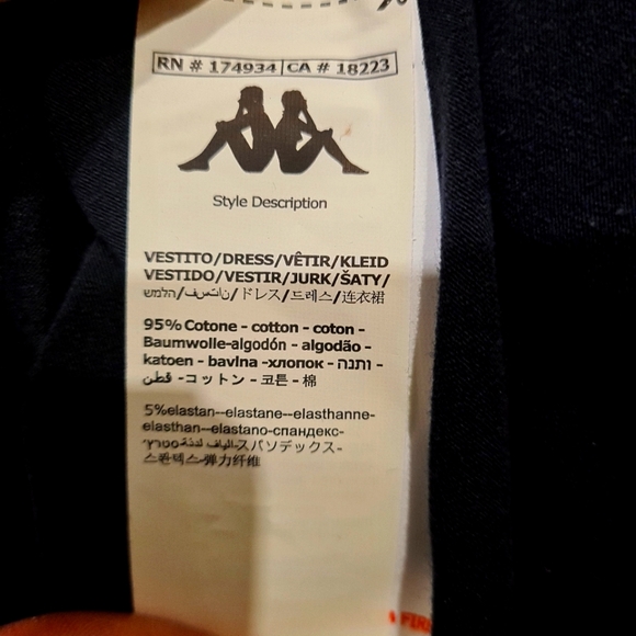 NWT Women's Authentic Wloclawek Black Asymmetrical Dress Kappa Size Small - Picture 4 of 5